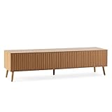 HOMN LIVING TV-Regentür, 4 Türen, Eiche, 160 cm (Breite) 40 cm (Tiefe), 45 cm (Höhe)