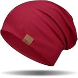 GXCROR Mütze Damen Herren,Beanie Herren Damen Slouch Beanie Mütze, Baumwolle Weich Dünne Mütze, Leichte Atmungsaktiv Longbeanie, Chemo Mütze für Alle Jahreszeiten