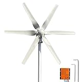 12V 24V Windkraftanlage 800W Windturbine mit MPPT Laderegler Horizontale 3 Phase AC Horizontaler Windgenerator Für Home bauernhof 6 Blätter Windmühle
