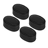 Supvox Uhrenkissen aus PU Leder 4 Stück Schwarz 6.5X4.5X3Cm Gepolstert für Automatische Uhrenbeweger und Uhr Display Schutz