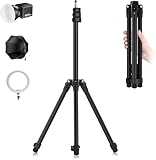 190cm Lichtstativ Aluminium, ULANZI TT43 Lampenstativ, Tragbares Kamera Stativ, Max. 6kg Traglast, 1/4' Schraube Umkehrbares Light Stand für Studio Outdoor Fotografie Ringlicht Blitzlicht Softbox