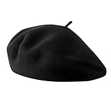 Baskenmütze, Herren und Damen, Klassisch Französischer Stil Barett, Franzosenmütze Moderne Künstler Maler Hut, Mode Barette Mütze für Winter Frühling-Sommer Herbst-Winter