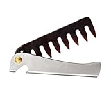 DOITOOL -statischer Haarkamm - Styling-tool Mit Breiten Zähnen Für Edelstahlgriff Massagekamm Friseurzubehör