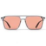 Goiteia FL 41-Rose Migränebrille – Lichtempfindlichkeitsbrille gegen fluoreszierendes LED-Blenden, Photophobie und Bildschirmblendung – mit Federbügeln für besseren Komfort