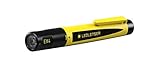 Ledlenser EX4 robuste Werkstatt Stiftleuchte LED, 2x AAA batteriebetrieben, explosionsgeschützt EX-Zone 0/20, 50lm, wasserdicht IP68, 35 m Leuchtweite, Stiftlampe, Flashlight