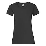 Fruit of the Loom - Lady-Fit Valueweight T - Modell 2013 M,Black