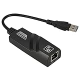 Agwuoetr USB 3.0 zu Gigabit LAN Karte USB Ethernet Adapter 1000 Mbps Netzwerkkarte für Android TV Laptop Desktop