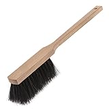 SIDCO Handfeger Langer Stiel Handbesen Holz Rosshaar Besen Natur XXL Garten Haushalt