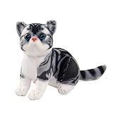 Generisch Plüschkatze - Süßes Plüschtier | Kätzchen Plüschtiers | Plüschtier gegen Angst, süßes | Plüschpuppe Katze, weiches Puppenkatzenspielzeug, ausgestopftes, Heimdekoration für und Mädchen