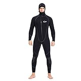 Wetsuits Herren Ultra-Stretch 7 Mm Neoprenwetsuit, Winter Warm Front-RV Ganzkörper-Tauchanzug Für Schnorchel Tauchen Schwimmen Surfen,XL…