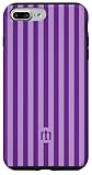Hülle für iPhone 7 Plus/8 Plus Violett Streifen Muster A Vertikal Handyhülle