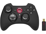 Speedlink RAIT Gamepad Wireless – kabelloser Controller mit Vibrationsfunktion, für PC/PS3/Switch, schwarz