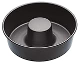 MasterClass Ringkuchenform mit PTFE-, PFOA- und BPA-freiem Antihaftbeschichtung, robuste 1mm dicker Karbonstahl, Savarinform 20cm (8') für Kuchen und Desserts, rostbeständig, ultimative Doppelschicht, grau