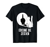 Winkekatze Schatten Katzen Erkenne die Zeichen T-Shirt