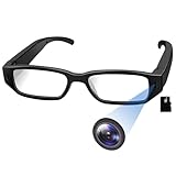 Nisanmoon Brille Sportkamera, Brille Videokamera HD 1080P Sportkamera Brille, Kleine Action-Cam Unterstützung Nehmen Foto/Video/Loop-Aufnahme für Fahrrad und Motorrad Fahren