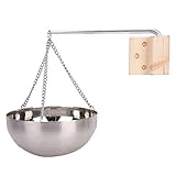 aqxreight 20 Cm Edelstahl Sauna Aromatherapie Schüssel Ätherisches Öl Halter Sauna Zimmer Zubehör