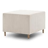 Mebligo FIREZE Couch Puff Hocker Wohnzimmer Fußhocker Für Sessel - Sitzhocker Stoff: Poso (POSO 100)