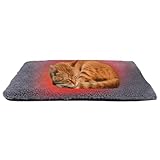 Heizkissen für Katzen, Heizmatte für Hunde, selbstwärmende Schlafmatte für Welpen, dicke Heizmatte für Haustiere, Zubehör für Haustiere, für den Innenbereich