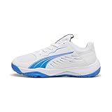 PUMA Unisex Kinder Accelerate Jr Handball Shoe, Puma White Bluemazing, 38 EU