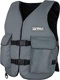 Mesle Schwimmweste Erwachsene Fisherman mit Taschen, 50N Schwimmhilfe für Herren & Damen, Angler Weste für Boot, Auftriebsweste & Prallschutzweste für Sup, Kajak