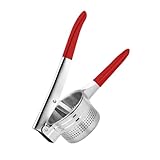 SAFIGLE Manuelle Fruchtsaftpresse 9cm Rote Handpresse für Orangen und Zitrusfrüchte Leichter Tragbarer Obstentsafter für Haushalt und Bar