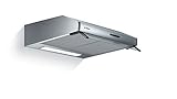Bosch DUL63CC50 Serie 4 Unterbauhaube, 60 cm breit, Um- & Abluft, LED-Beleuchtung gleichmäßige Ausleuchtung, Drucktastenschalter, 3 Leistungsstufen, Metallfettfilter spülmaschinengeeignet, Edelstahl
