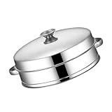 SECFOU Multifunktions Dampfgarer Für Die Küche Dampfgarer Mit Dünsteinsatz Für Kochtopf Geeignet Für Fissler Schnellkochtopf Gesundes Kochen Küchenwerkzeug Für Leckere Gerichte