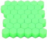 Radschraube Abdeckung, Radschutzschraubenkappen, 20pcs Automutter 15 mm 17 mm 19 mm 21 mm Niese Gel Radmuttern Schraube Dekorative Reifreifenröhe Schraube Kappe Autoladmutterkappen (Farbname: grün)