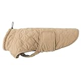 Wanderpfote Hundemantel – Steppjacke Hundejacke Stilvoll und Elegant – Hundemantel Wasserdicht – optimal für kleine und mittelgroße Hunde (Beige, XXL)