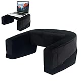 Lap Desk Kissen - Weicher Schreibtisch Lesen Sie Kissen Mit Tasche | Buchkissen Zum Lesen Im Bett | Schwarzes Schreibtischkissen Für Das Arbeitsstudium Spiel Erwachsene Floor Car Travel Schlafsaal Sch