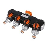Schlauchsplitter, Wasserhahnsplitter | Anschlussserviceflügel Carace Service-ALEA Multifunktionaler 4-Wege-Splitter – DripprooF-Stecker-Adapter für Ri-Bewässerungssysteme