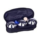KiBcsLic Boccia Kugel Petanque Boule Interaktives Spielzeug Rasenspiel für Spielplatz Garten Outdoor, 3 Stück
