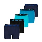 PUMA Boy's Basic Boxer, Blue Combo, 122/128 (5er Pack)