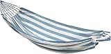 Hängematte, Doppelhängematte, Schaukelwiege Im Freien, Tragbare Hängematte, Camping-strandhängematte, Blue+White