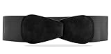 Van Der Rich ® - Obi Gürtel Elastisch Dehnbar Breite 7 cm - Damen (Schwarz, One Size)