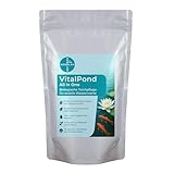 HERRLAN® VitalPond 500 g All-in-One-Lösung zur biologische Teichpflege für kristallklares, gesundes Wasser, Fische & Pflanzen. 500 g ausreichend für 1.000 m³. Teichwasser - Made in Germany