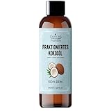 Fraktioniertes Kokosöl 100 ml - Flüssiges Kokosöl für ätherische Öle, reines Kokosöl für Haut und Haare, zur Verwendung für Haare und Lipgloss - Kokos-Trägeröl zum Mischen ätherischer Öle