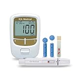 IEA Medical Blutzuckermessgerät | Blutzuckermessgerät Set mit Teststreifen | Zuckermessgerät | Diabetes Test | 50 Teststreifen & 50 Lanzetten
