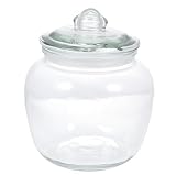 ULTECHNOVO Aufbewahrungsdose für Glasversiegelungsglas mit Deckel Transparente Eingelegte Glasdose für Lebensmittel für Honig und Trockenfrüchte