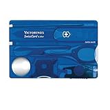 Victorinox Lite SwissCard, Edelstahl, Saphir, 2.8'