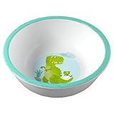 HABA Kinderschüssel Dinosaurier – Praktische Melamin‑Schüssel – Rutschfest – Spülmaschinengeeignet – Für Dino‑Fans ab 12 Monaten – 2012440005