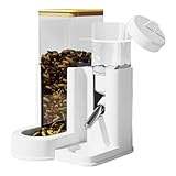 Qkbuza Wasserspender Hamster PP Hamster Trink Und Futternapf Trinkflasche Mit Ständer Automatischer Wassertrinken Spender Kleintier Wasserspender Für Häschen, Chinchilla, Igel, Eichhörnchen
