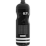 SIGG - Fahrrad Trinkflasche - Pulsar Black - Quetschbar - Spülmaschinenfest - Federleicht - Auslaufsicher - BPA-frei - Sport & Fahrrad Zubehör - Schwarz & Weiß - 0,75L