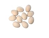 20 x schlichte Eier aus massivem Holz für Decoupage-Malerei und Brandmalerei. Unbehandeltes Buchenholz zur Dekoration. 25 x 35 mm – Größe kleiner als ein Taubenei – Ideal für Ostern