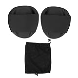 Schwimmtrainingspaddel Schwarz, Schwimmhandpaddel für Freestyle, PP-Silikon, ergonomische Form mit weichen Kanten, Schwimmtrainingsausrüstung für alle Schwimmzüge, (S)