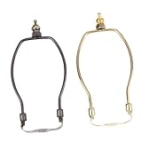 TEHAUX 2 Stück Teiliges Lampenschirmhalter Lampenharfe Gold und Antikgrün Abnehmbarer Lampenhalter für Tisch Steh Kristalllampen DIY Beleuchtungszubehör für Zuhause und Büro