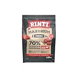 Rinti - Max-i-Mum | Trockenfutter für ausgewachsene Hunde mit 70% Fleisch und Innereien. Getreidefreies Alleinfutter im Beutel mit ausgewogenem Protein-/Fett-Verhältnis | 7x1kg Rind