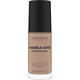 Catrice Invisible Cover Foundation, Nr. 030N, Nude, feuchtigkeitsspendend, langanhaltend, natürlich, für trockene Haut, vegan, ölfrei, ohne Parabene, ohne Mikroplastikpartikel, 1er Pack (30ml)