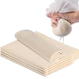 PAIKIUU Käsetücher zum Abseihen, 50 x 50 cm, 6 Mulltücher zum Kochen, waschbar, Seihtuch, Mulltuch, quadratisch, Siebtuch zum Kochen, Backen, Filtern, Saft, Käse, Tee, Kaffee
