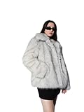 ONLY Damen Onlrubina Faux Fur Jacket OTW Jacke, Grau, M